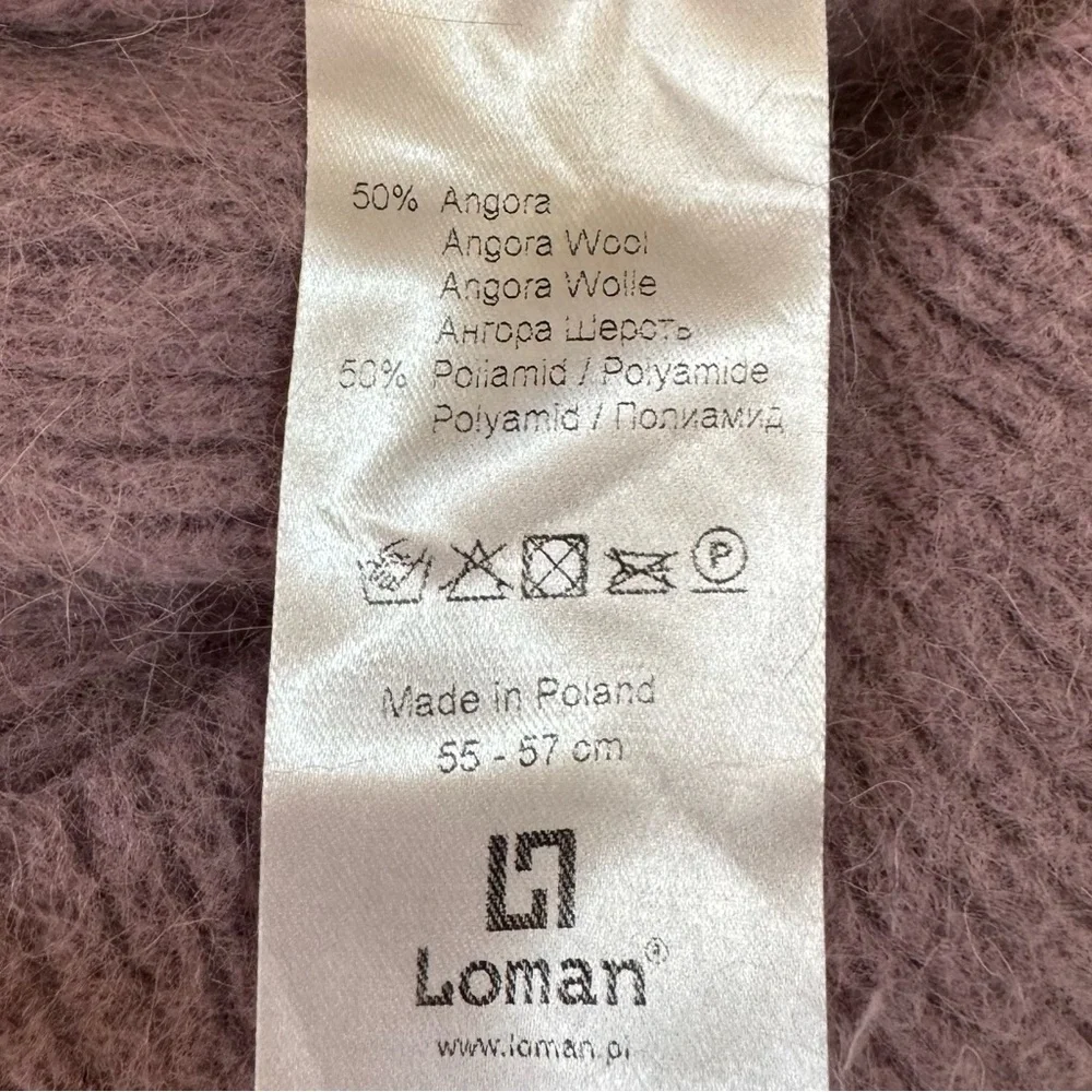 Loman Fuzzy Wool Cuffed Beanie Hat in Lilac - Picture 3 of 3